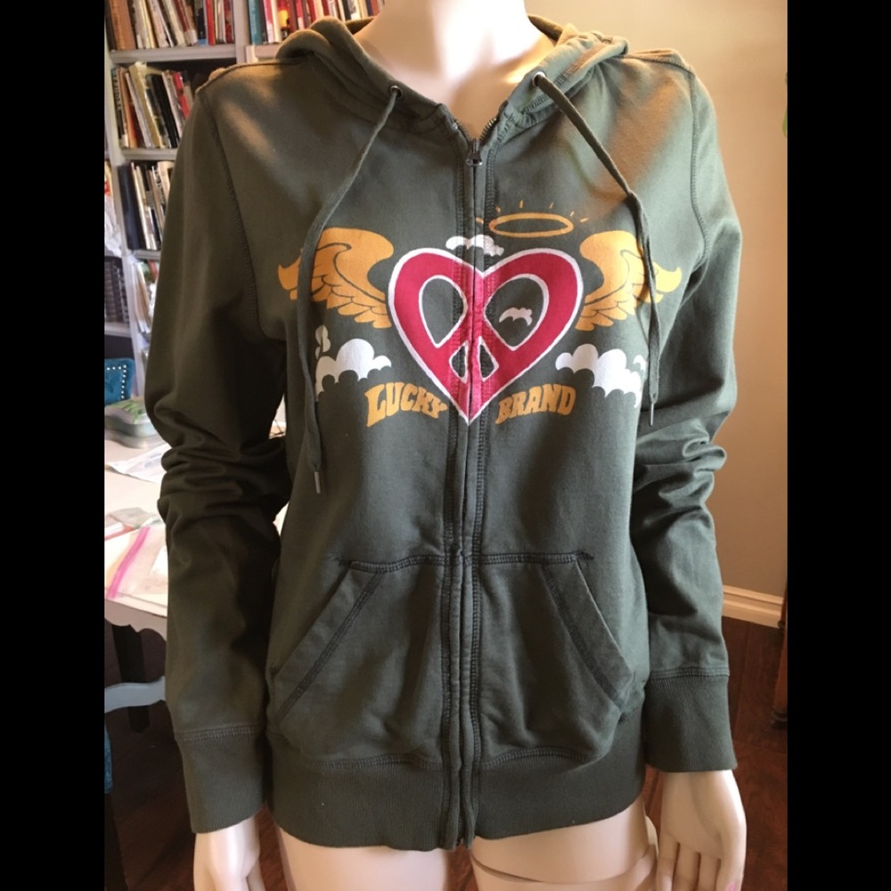 Lucky Brand Vintage Inspired Hoodie NWT Sz XL #24